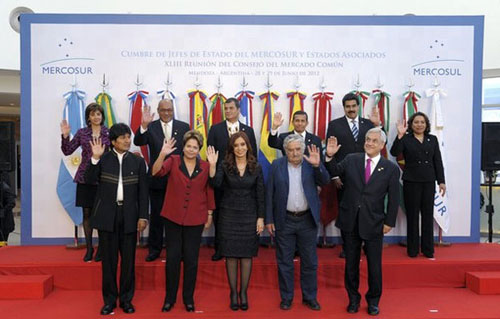 Le sommet du Mercosur 2012, avec notamment Pepe Mujica, Evo Morales et Nicolas Maduro